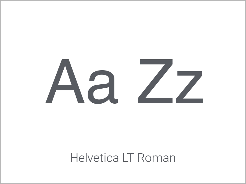 SparkStarter body typography specimen — Helvetica LT Roman, showing Aa and Zz